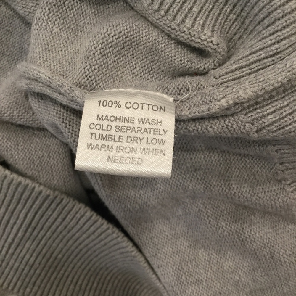 Zara Basic Grey Navy Hashtag Cottage Men's Sweater Sz XL - Picture 7 of 7